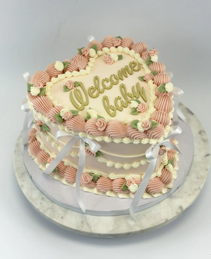 Heart Vintage Cake 1